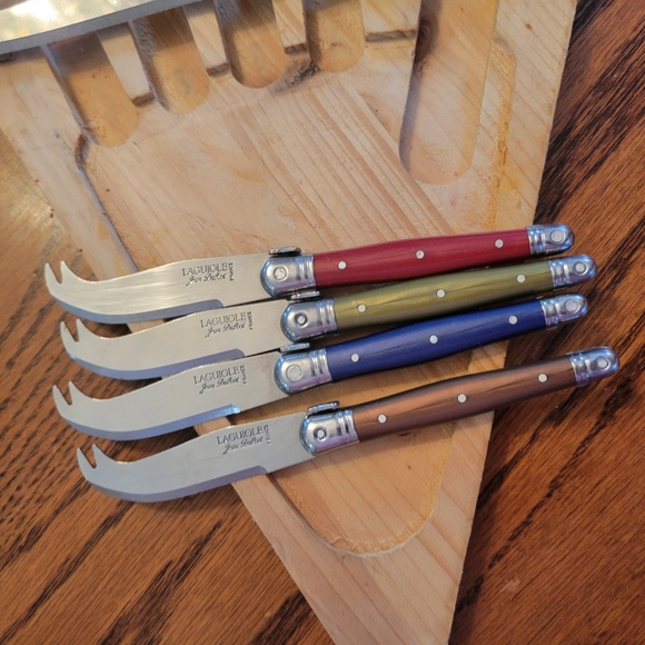 Jean DuBost Laguiole Cheese Knife Set ~ France ~ Entertaining ~ Charcuterie - Picture 5 of 12